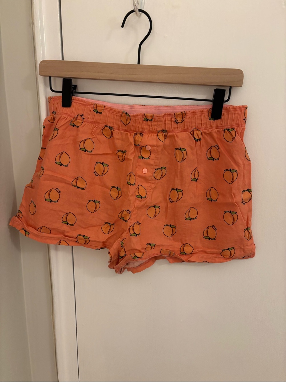 PINK peach print sleep boxer shorts - Picture 2 of 4